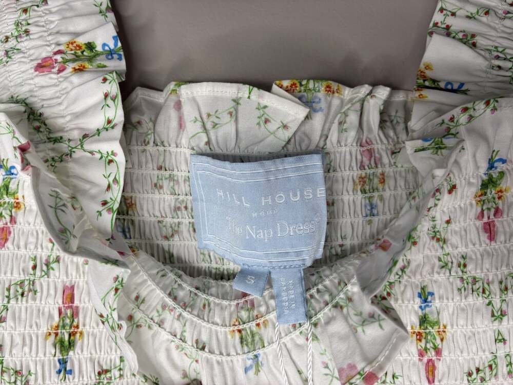 Hill House NWT The Ellie Nap Dress in Pastel Trellis Size Small - Picture 7 of 9
